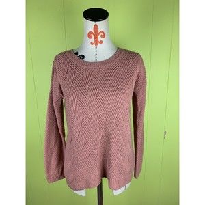 Hippie Rose Women PullOver Top Dust Rose Pink Sweater Size M Medium Knit